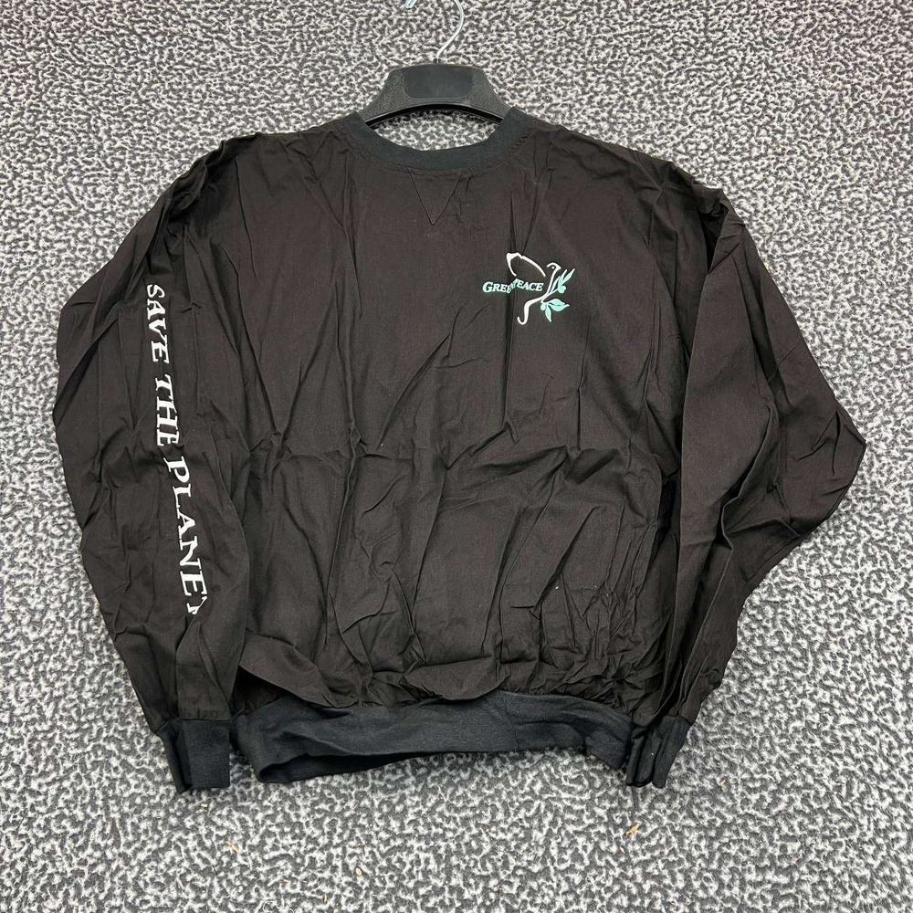 Vintage‎ Greenpeace Save The Planet Shirt Men S-M Todd Long Sleeve Deadstock New